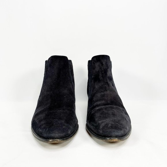 ISABEL MARANT Black Semi Pointed Suede Ankle Boots - Picture 4 of 8